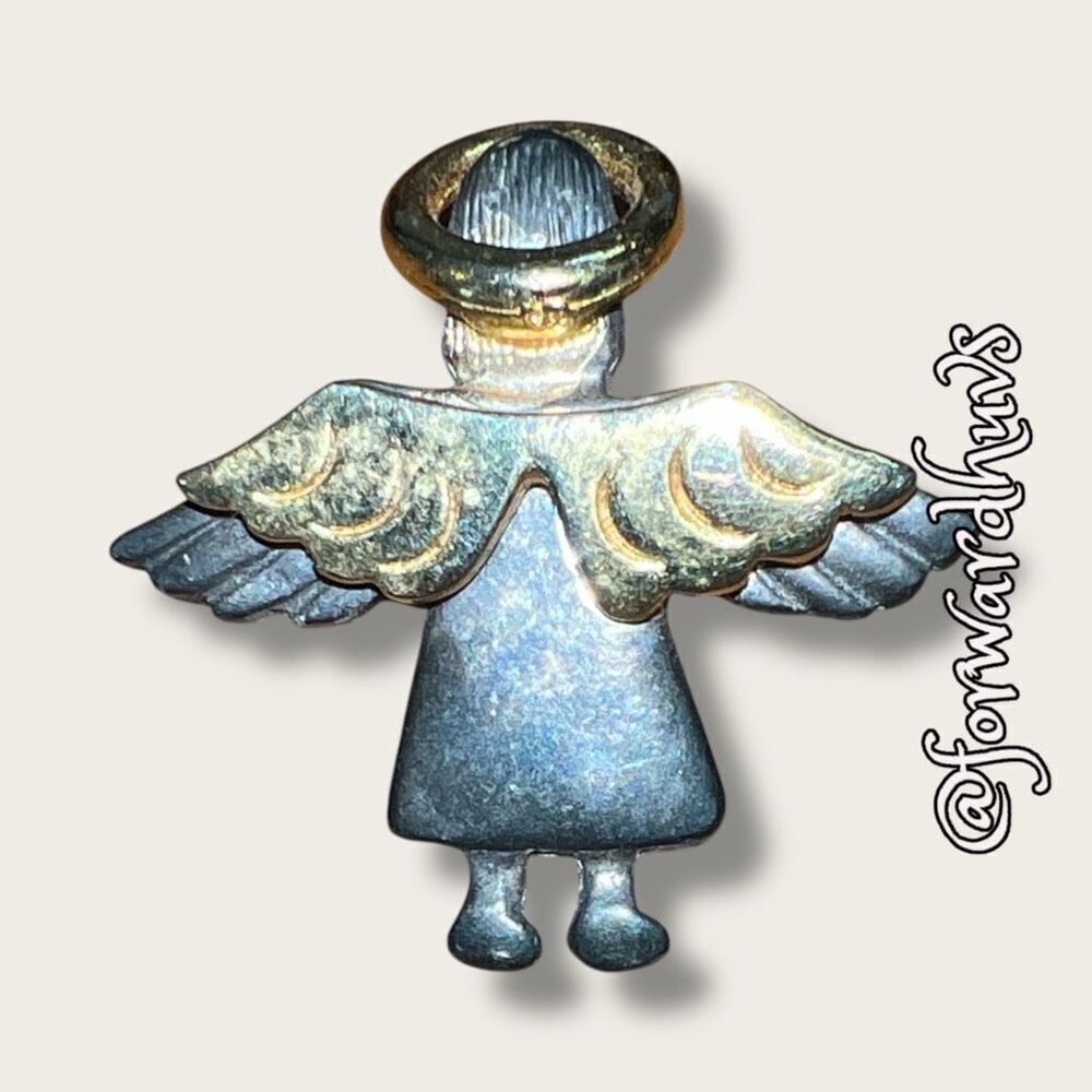 Bundle Sale 3 for $15 | Silver & Gold Tone Signed IM 95 Angel Pin